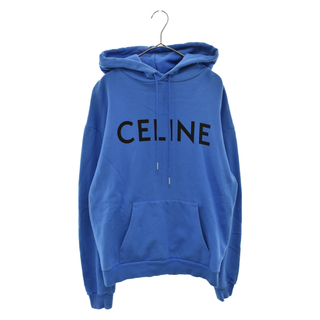 セリーヌ(celine)のCELINE セリーヌ 21SS ロゴプリントデザイン スウェット パーカー ブルー 2Y321052H(パーカー)