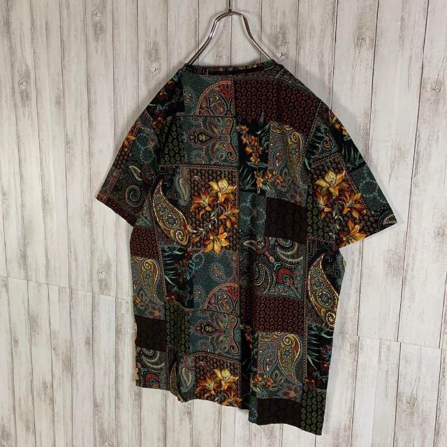 ETRO(エトロ)の【超希少XLサイズ】ETRO エトロ ペイズリー柄 幾何学 総柄 Tシャツ メンズのトップス(Tシャツ/カットソー(半袖/袖なし))の商品写真