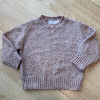 ザラキッズ(ZARA KIDS)のZARA くすみピンクベージュ　ニット(ニット/セーター)