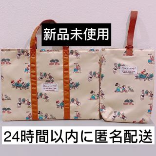 【新品未使用】ミッキー&フレンズ　通園　通学　バッグ　ケース　2点セット(レッスンバッグ)