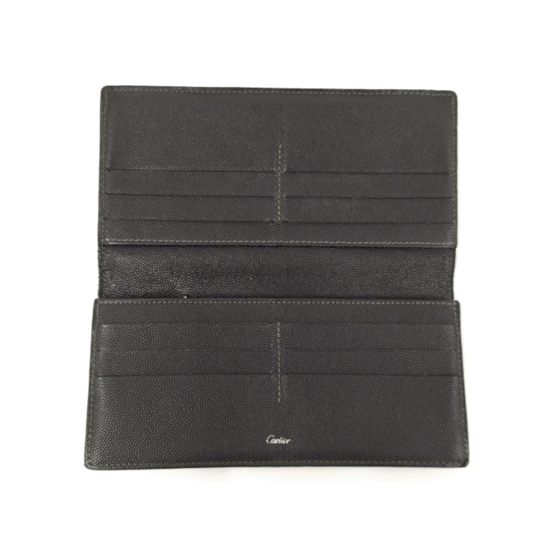 Cartier(カルティエ)のCartier 二つ折り長財布 サントス レザー ブラック L3000769 メンズのファッション小物(長財布)の商品写真