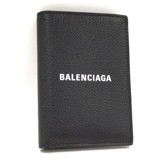 バレンシアガ(Balenciaga)のBALENCIAGA 二つ折り財布 カードケース レザー ブラック 655683(長財布)