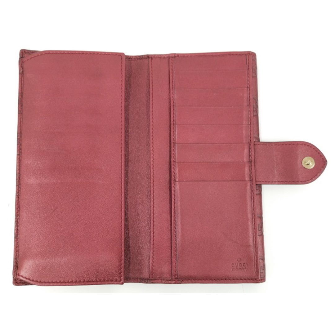 GUCCI - GUCCI Wホック 二つ折り長財布 ラブリーハート GUCCI - GUCCI Wホック 二つ折り長財布 ラブリーハート