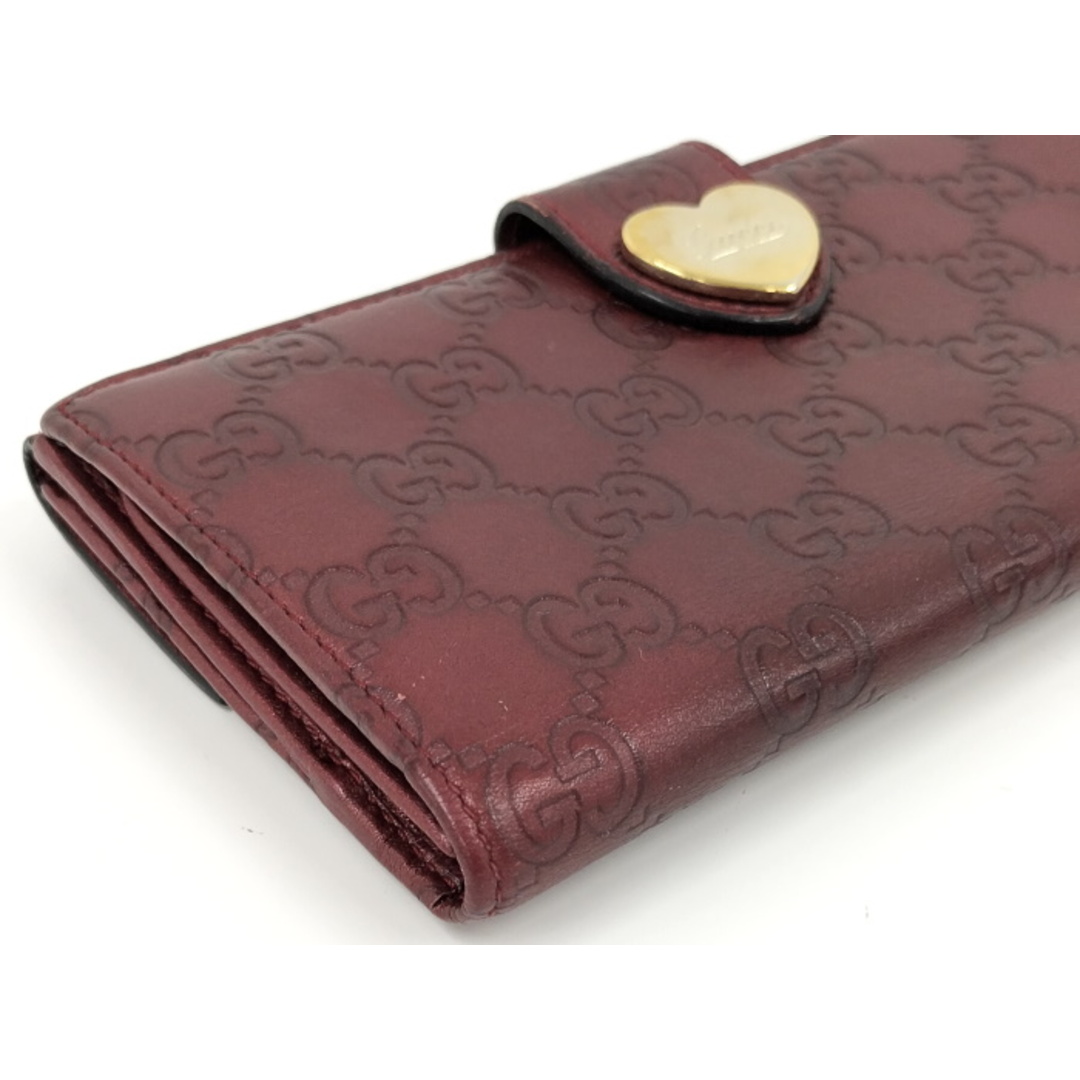 GUCCI - GUCCI Wホック 二つ折り長財布 ラブリーハート GUCCI - GUCCI Wホック 二つ折り長財布 ラブリーハート