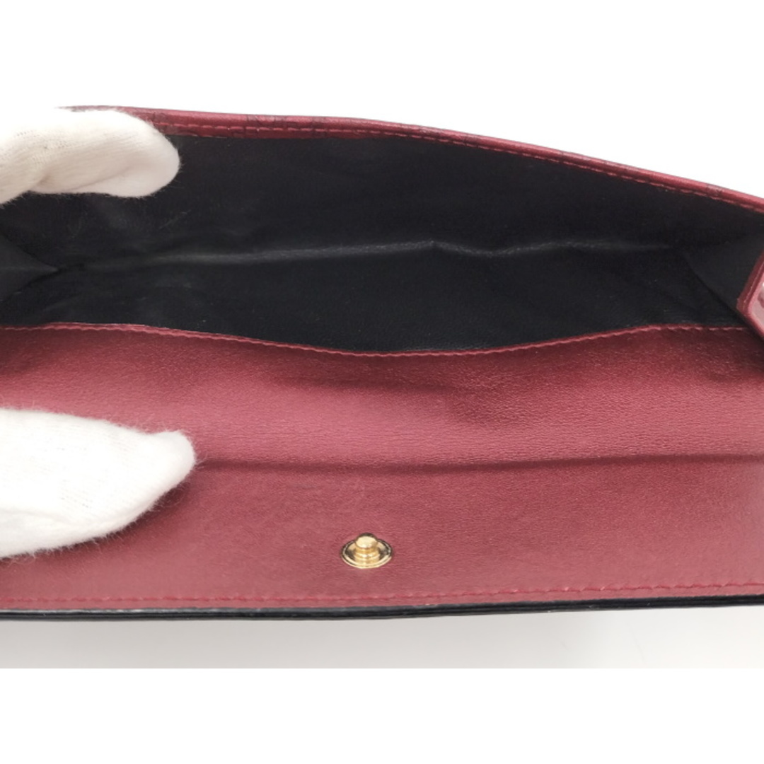 GUCCI - GUCCI Wホック 二つ折り長財布 ラブリーハート GUCCI - GUCCI Wホック 二つ折り長財布 ラブリーハート