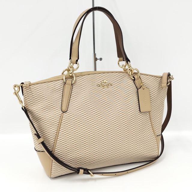 COACH(コーチ)のCOACH 2WAY トートバッグ PVC ベージュ F27576 レディースのバッグ(トートバッグ)の商品写真