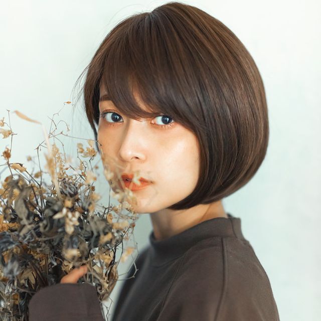 リネアストリア 天使シリーズ人毛MIX「約束のショート」S チョコ