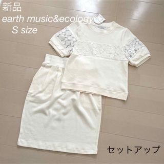 アースミュージックアンドエコロジー(earth music & ecology)の新品　earth music & ecology プルオーバー　スカートset (カットソー(半袖/袖なし))