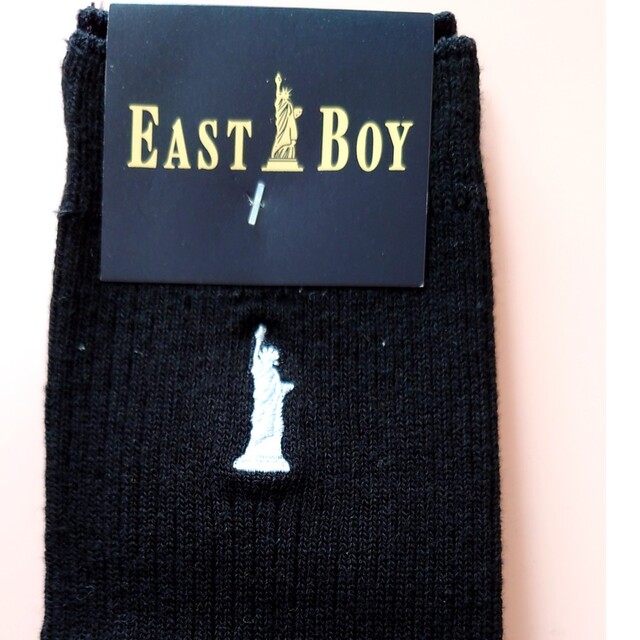 EASTBOY(イーストボーイ)のイーストボーイ 靴下2足セット ブラック×水色、ネイビー×ピンク レディースのレッグウェア(ソックス)の商品写真