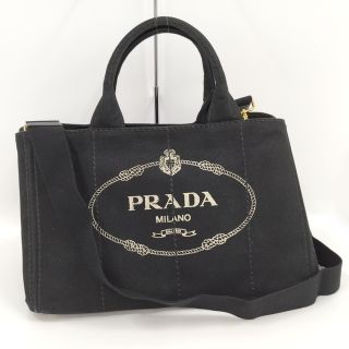 プラダ(PRADA)のPRADA 2WAY トートバッグ カナパトート キャンバス ブラック(その他)