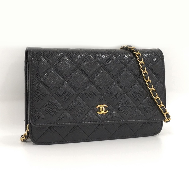 CHANEL ショルダーウォレット クラシック マトラッセ ココマーク レザー