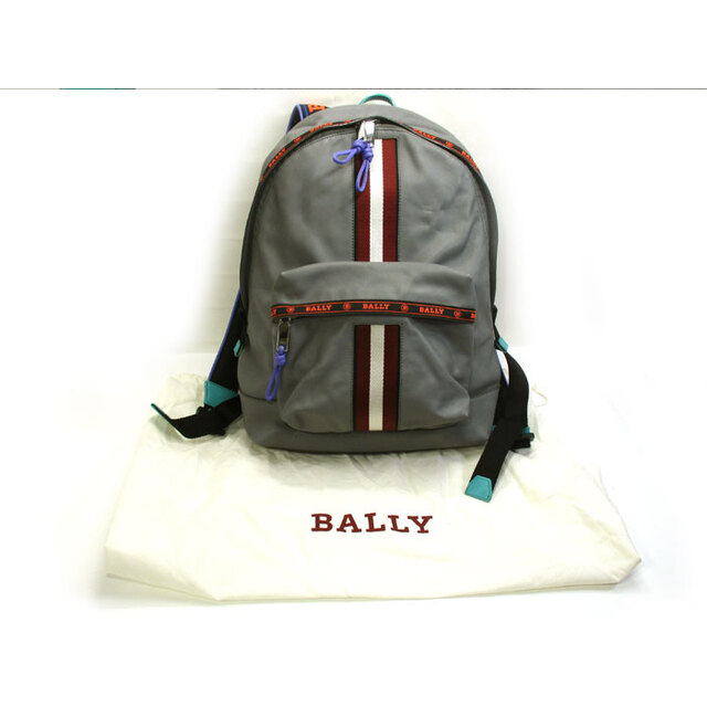 Bally(バリー)のBALLY HARPER.MC レザー バックパック リュックサック グレー メンズのバッグ(バッグパック/リュック)の商品写真