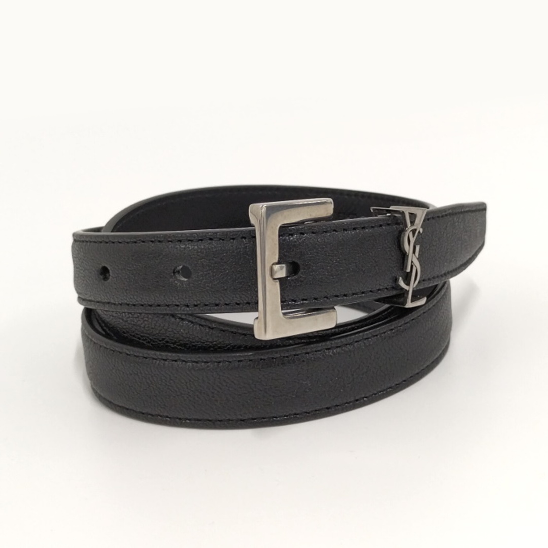SAINT LAURENT ベルト 表記サイズ80 レザー ブラック | フリマアプリ ラクマ