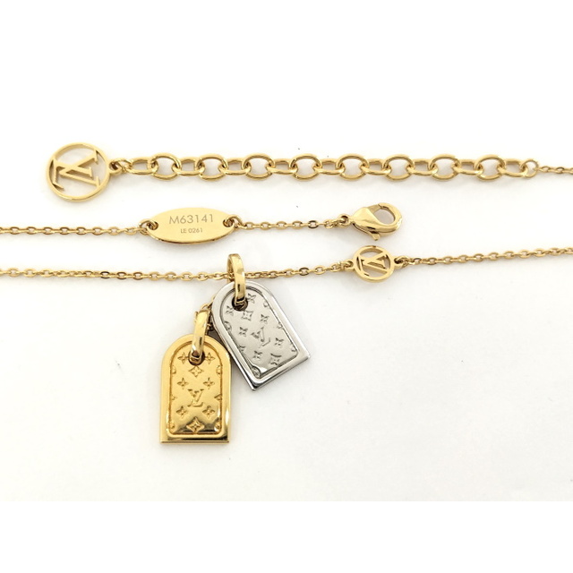 LOUIS VUITTON - LOUIS VUITTON ネックレス ナノグラム LVロゴ LOUIS VUITTON - LOUIS VUITTON ネックレス ナノグラム LVロゴ