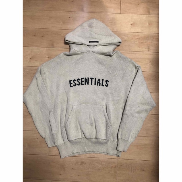 FEAR OF GOD(フィアオブゴッド)のそうた様専用　FOG Essentials Hoodie ニットパーカー L メンズのトップス(パーカー)の商品写真