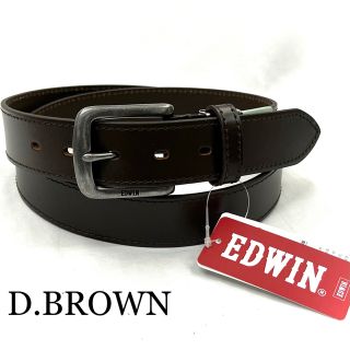 エドウィン(EDWIN)の新品 EDWIN 7 濃茶　幅広　エドウィン メンズ ベルト  革 (ベルト)