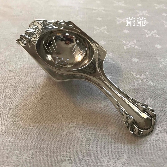 米国製 Arts & Crafts/純銀 /ティーストレーナー 茶こし 茶漉し