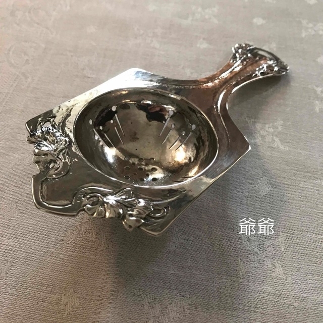 米国製 Arts & Crafts/純銀 /ティーストレーナー 茶こし 茶漉し