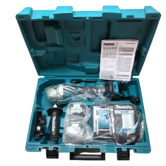 Makita(マキタ)の◇◇MAKITA マキタ  ディスクグラインダー付属品完備 18v  GA418DRGX グリーン インテリア/住まい/日用品の文房具(その他)の商品写真