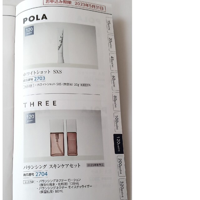 POLA(ポーラ)のポーラオルビス株主優待120ポイント チケットの優待券/割引券(ショッピング)の商品写真