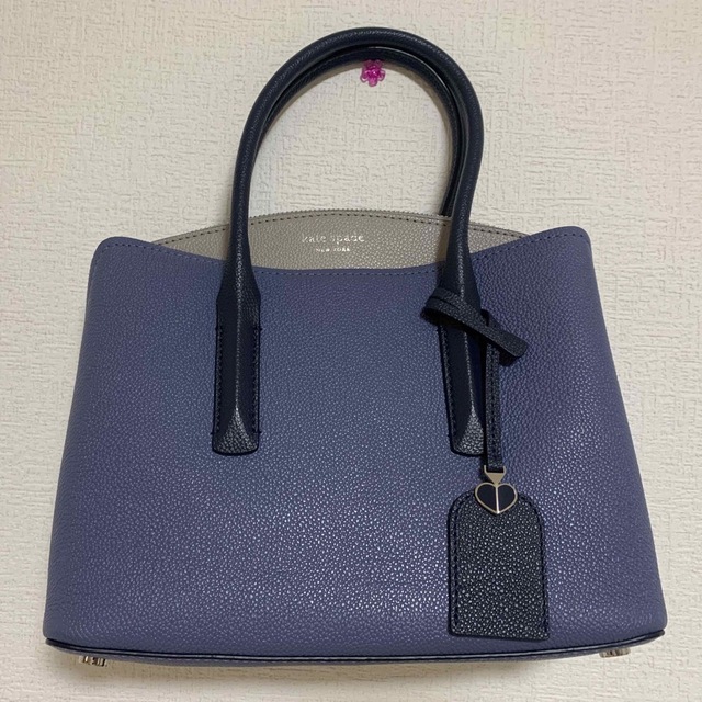 【kate spade】マルゴー　トートバッグ　ブルー系バイカラー