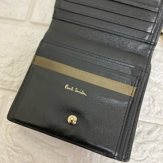 Paul Smith(ポールスミス)のPaul Smith ポールスミス　二つ折り財布　レザー財布　ブラック メンズのファッション小物(折り財布)の商品写真
