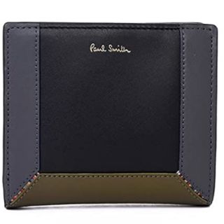 ポールスミス(Paul Smith)のPaul Smith ポールスミス　二つ折り財布　レザー財布　ブラック(折り財布)