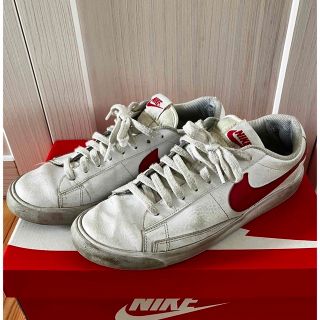 ナイキ(NIKE)のNIKE BlazerLOW White UNIVERSITY RED 26㎝(スニーカー)