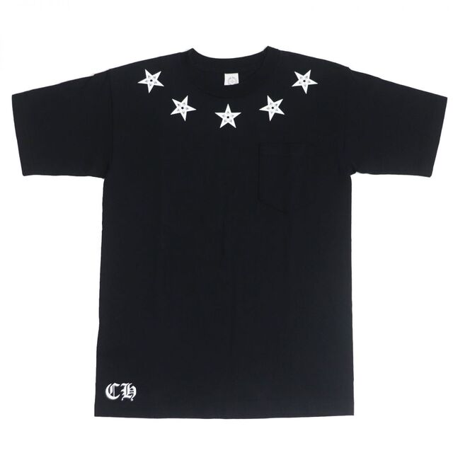 美品○CHROME HEARTS クロムハーツ 2212-304-0684 スタープリント 半袖