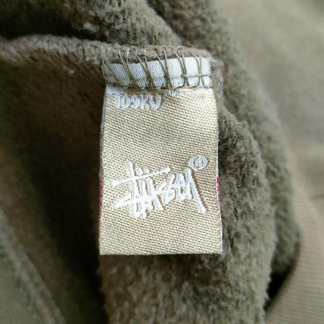 STUSSY ステューシー プリント 裏起毛 スウェット USA製 S 黒タグ 非常