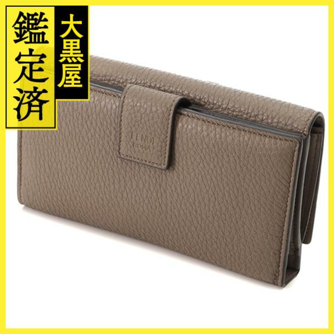 FENDI フェンディ　ピーカブー　グレージュ　レディース　長財布【433】