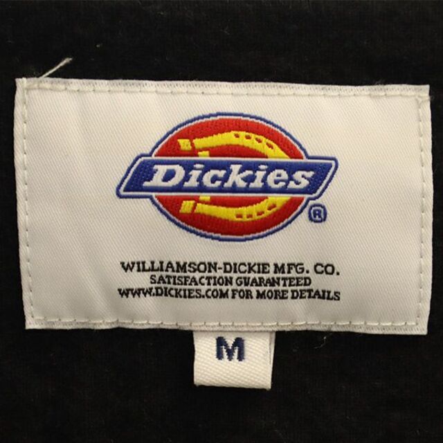 Dickies(ディッキーズ)のディッキーズ ワンポイントロゴワッペン 長袖 ノーカラー シャツ M ブラック Diskies メンズ 【中古】  【230412】 メンズのトップス(シャツ)の商品写真