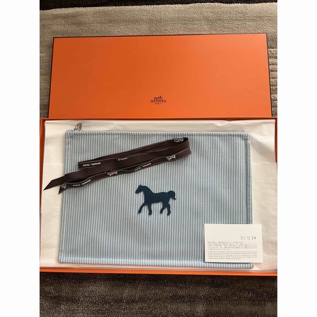 ★HERMES★《カヴァル・カラー》フラットポーチ ★GM