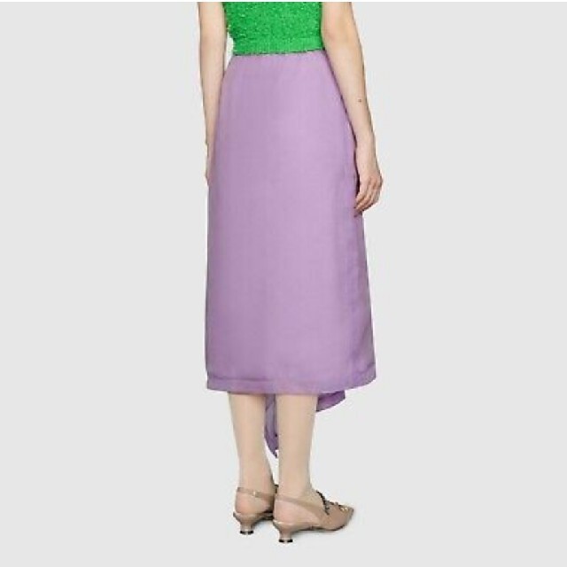 GUCCI シルク スリットスカート