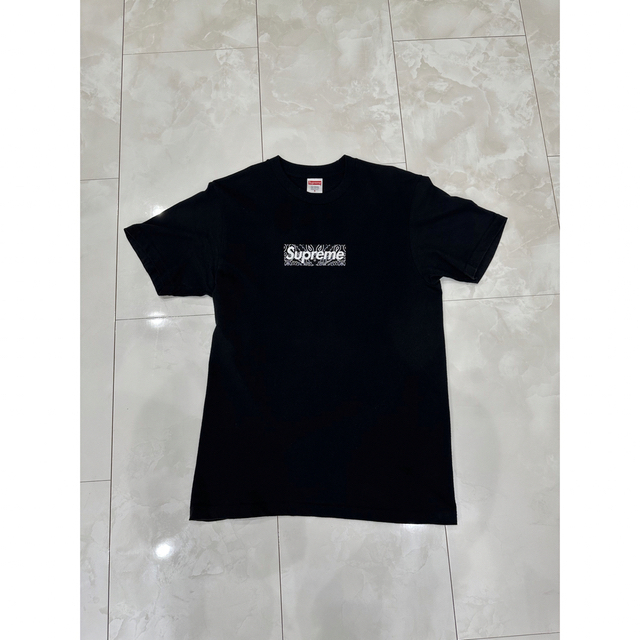 Supreme バンダナ ボックス ロゴ Tシャツ 半袖 ホワイト Sサイズ