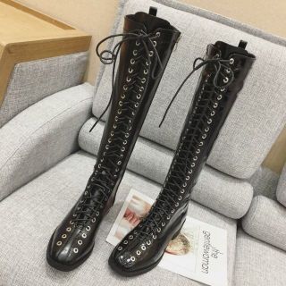 セール！50%off☆レースアップロングブーツ　３９(ブーツ)