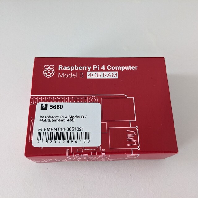 新品未開封 Raspberry Pi 4 Model B 4GB スマホ/家電/カメラのPC/タブレット(PC周辺機器)の商品写真