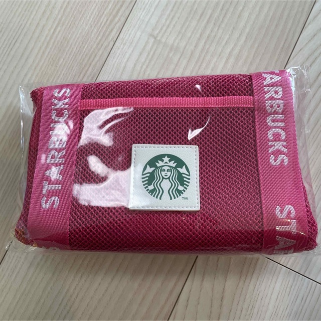 Starbucks(スターバックス)のスターバックス　メッシュエコバッグビビッドピンク レディースのバッグ(エコバッグ)の商品写真