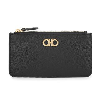 フェラガモ(Ferragamo)の新品 フェラガモ FERRAGAMO カードケース ZIPPER CARD WALLET ネロ(名刺入れ/定期入れ)