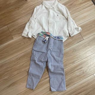 ラルフローレン(Ralph Lauren)のラルフ　ラルフローレン　セット　シャツ　パンツ　24M 90(ドレス/フォーマル)