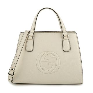 グッチ(Gucci)の新品 グッチ GUCCI ハンドバッグ 【アウトレット】 ソーホー ホワイト(ハンドバッグ)