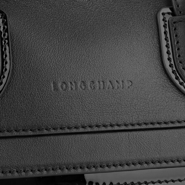 LONGCHAMP(ロンシャン)の新品 ロンシャン LONGCHAMP ハンドバッグ メールボックス トップ ハンドルバッグ Sサイズ ブラック レディースのバッグ(ハンドバッグ)の商品写真