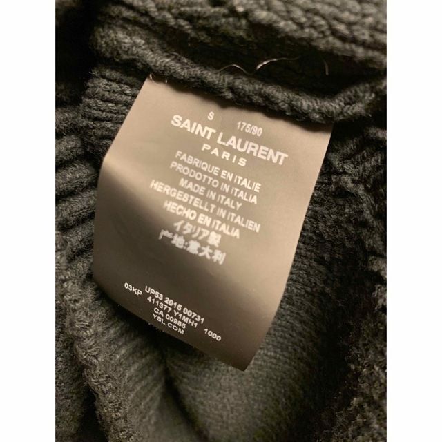 正規 Saint Laurent サンローランパリ ダメージ加工 ニット 正規激安