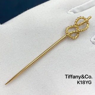 ティファニー(Tiffany & Co.)の750 ティファニー　ブローチ　ピン ロープ(ブローチ/コサージュ)