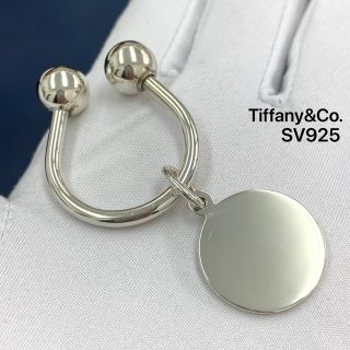 ティファニー(Tiffany & Co.)のティファニー キーリング キーホルダー ラウンド タグ SV925 シルバー(キーホルダー)