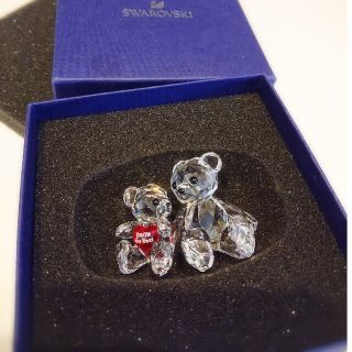 スワロフスキー(SWAROVSKI)の値下げ！1000円びき！SWAROVSKI  親子ベアー(置物)