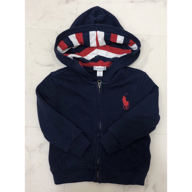 POLO RALPH LAUREN(ポロラルフローレン)のポロ ラルフローレン キッズ パーカー 18M 80 90 キッズ/ベビー/マタニティのキッズ服男の子用(90cm~)(ジャケット/上着)の商品写真