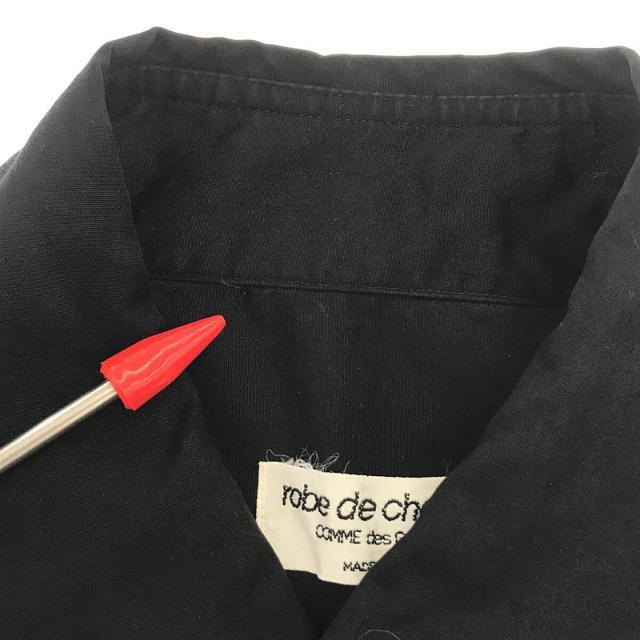 robe de chambre COMME des GARCONS / ローブドシャンブル コムデギャルソン | AD1998 | 90sヴィンテージ ピンタック 丸襟ブラウス シャツ | ブラック | レディース レディースのトップス(シャツ/ブラウス(長袖/七分))の商品写真