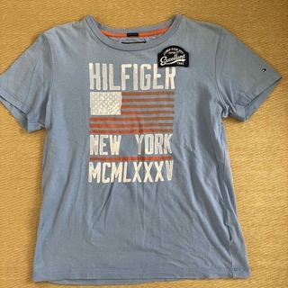 トミーヒルフィガー(TOMMY HILFIGER)のトミーヒルフィガー　男の子　水色Tシャツ　152 ブルー(Tシャツ/カットソー)