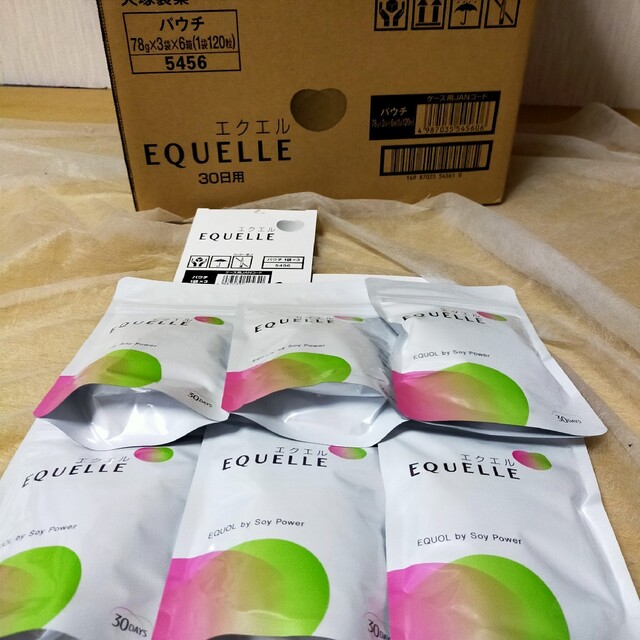 宅配通配送 【正規品】 エクエル 大塚製薬 パウチ EQUELLE 30日分×6袋